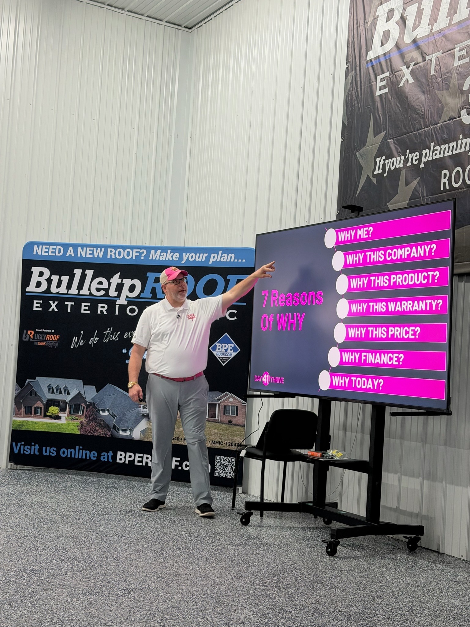 Jonathon Broce training at BulletpROOF Exteriors
